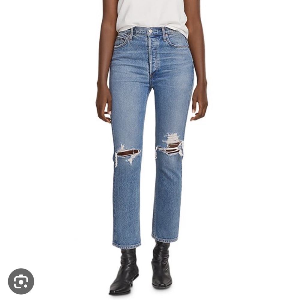 AGOLDE Riley High Rise Straight Jeans - Picture 6 of 6